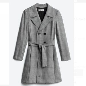 Tahari Dalia Printed Trench Jacket